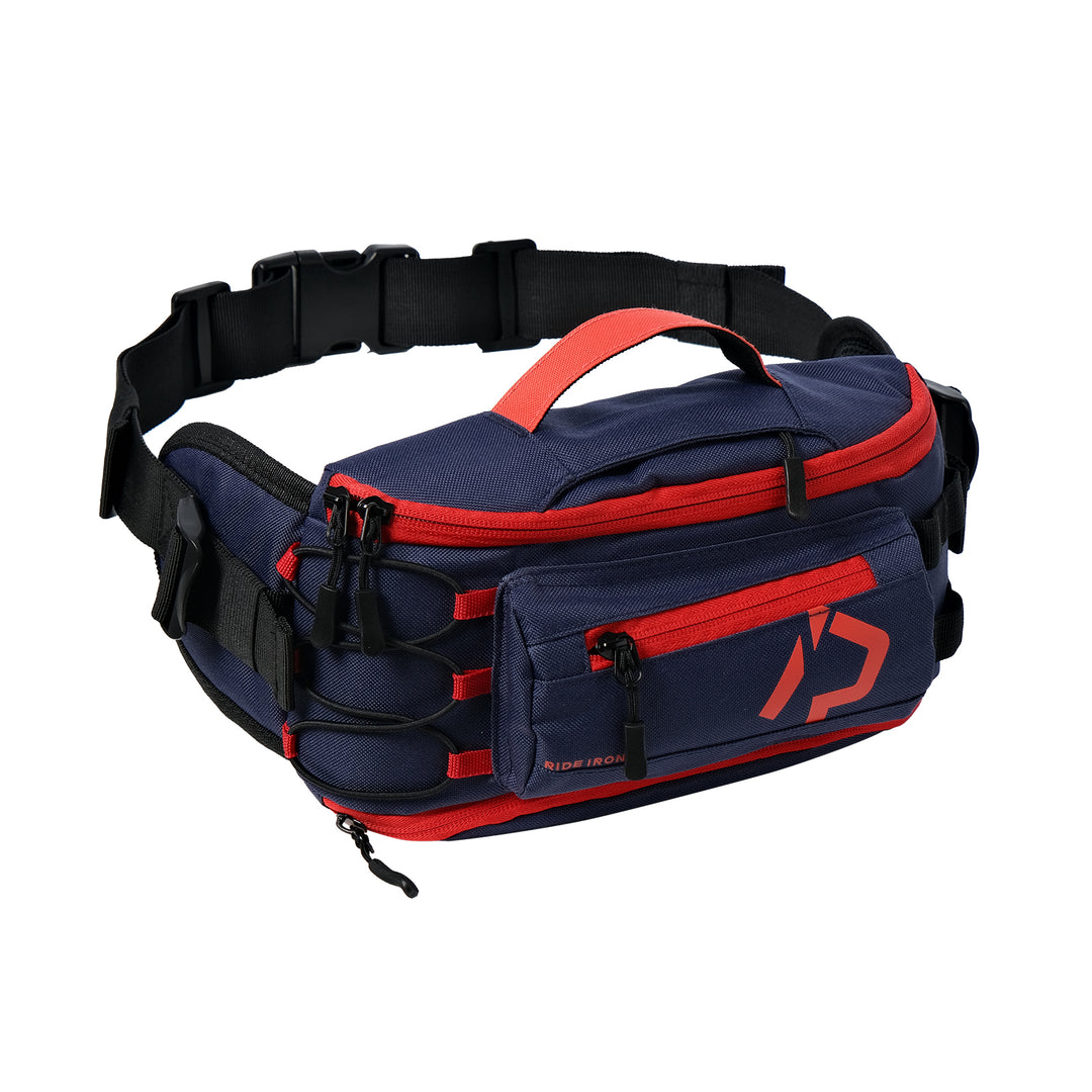 RIDEIRONBlueRedMotorcycleWaistBag