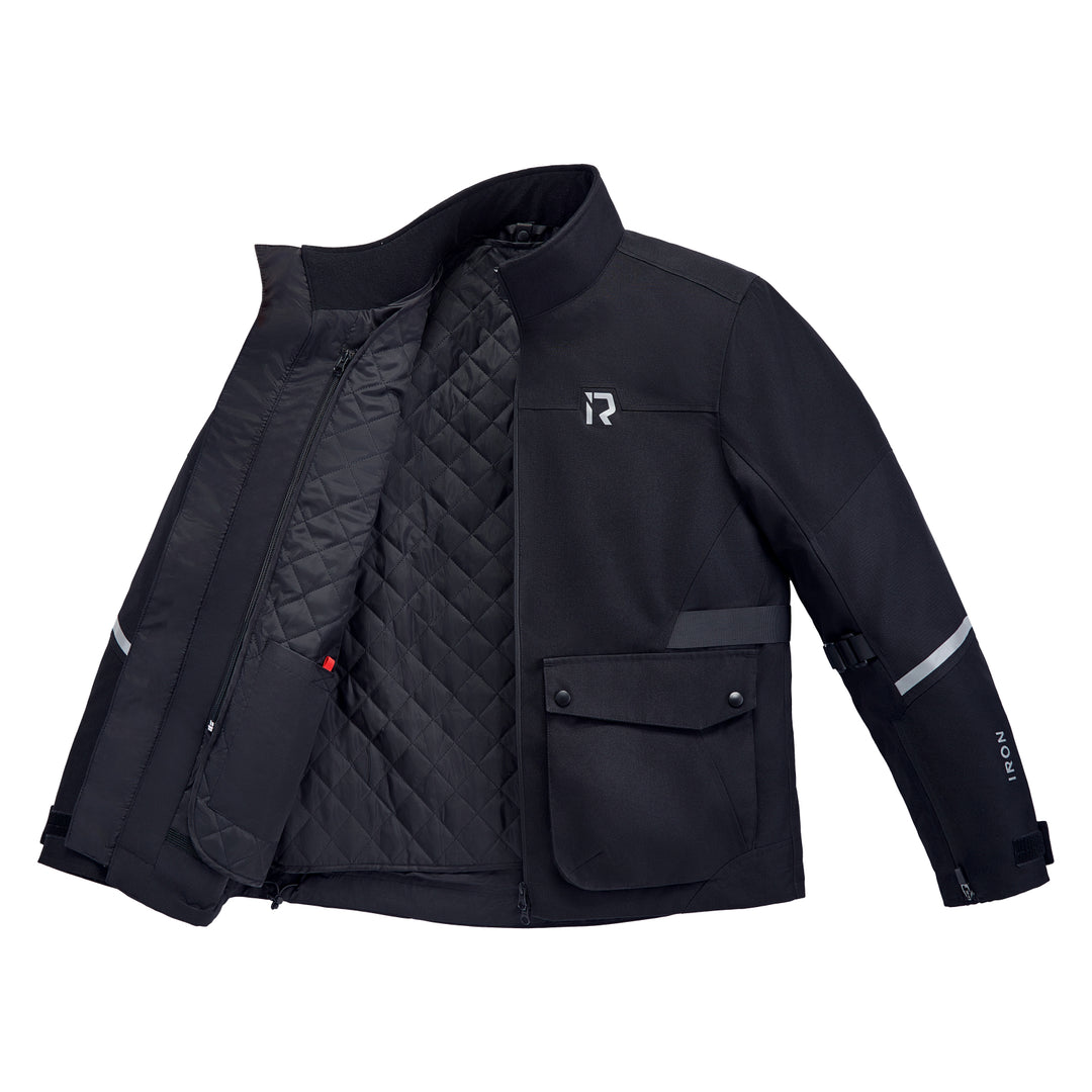 RIDEIRON Stand Collar Protective Long Riding Jacket
