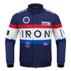 RIDEIRON Classic blue motorcycle jacket