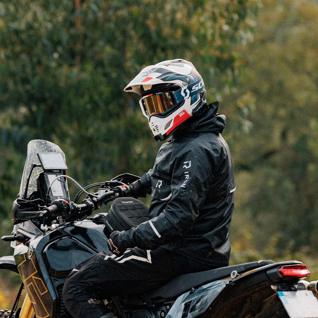 RIDEIRON Waterproof Breathable Hooded Motorcycle Rain Suit