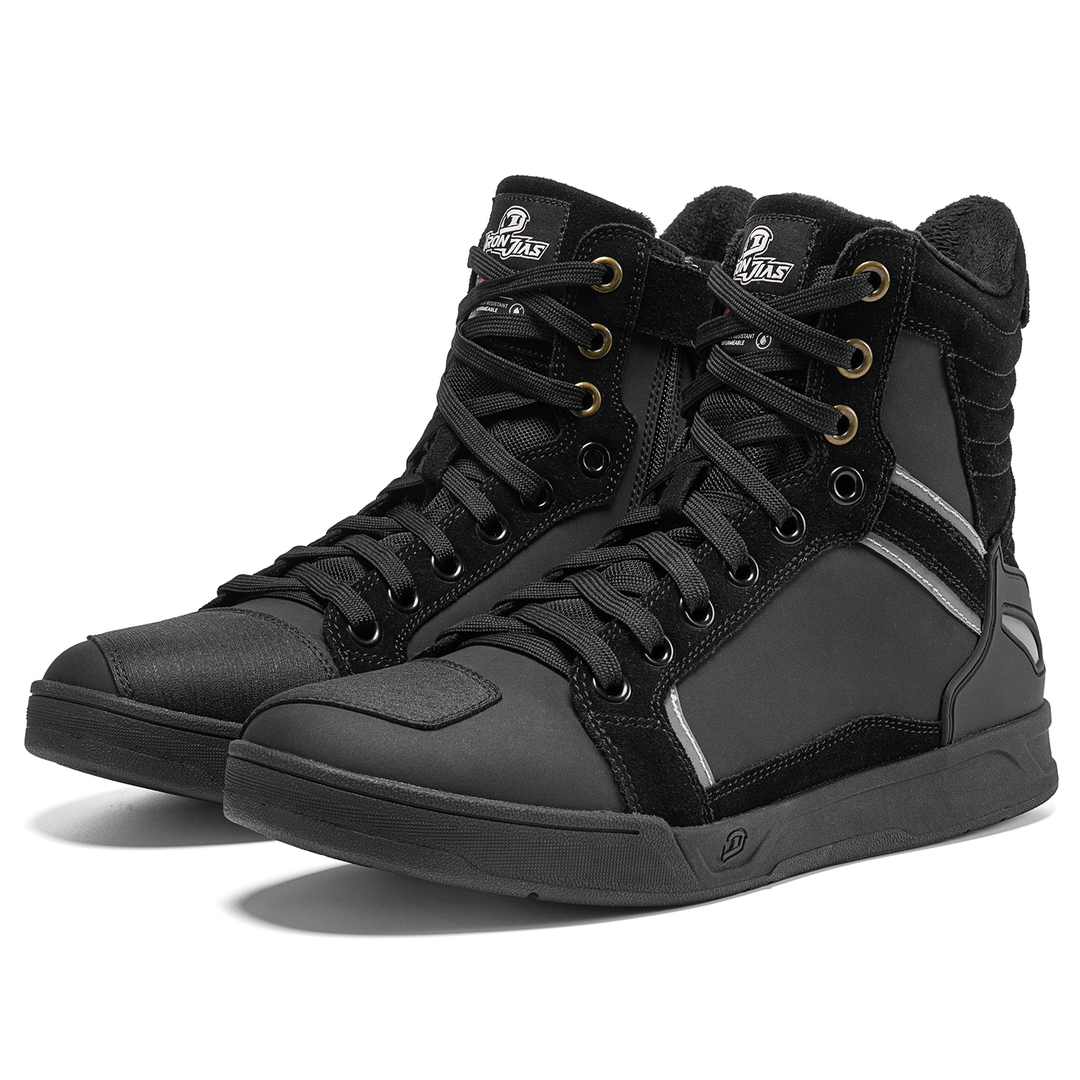 street style motorcycle boots