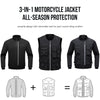 3-IN-1 MOTORCYCLE JACKET ALL SEASON PROTECTION