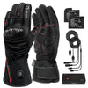 RIDEIRON Winter Waterproof Goatskin Smart Heated Motorcycle Gloves with 4000mAh Battery | MG7506H