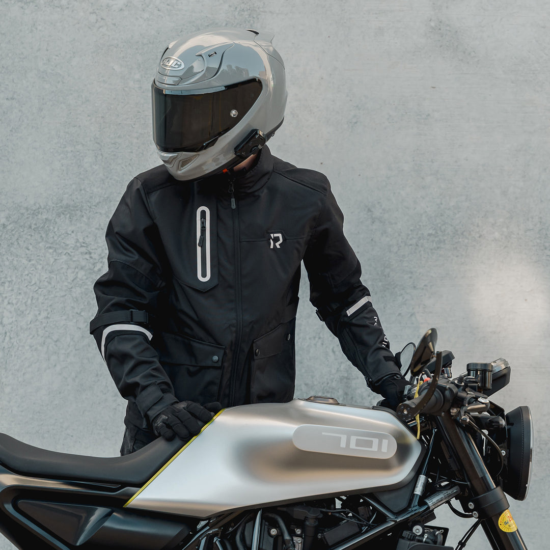 All-Season Long Protective Motorcycle Jacket For Men
