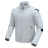 All-season white motorcycle jacket with removable thermal liner