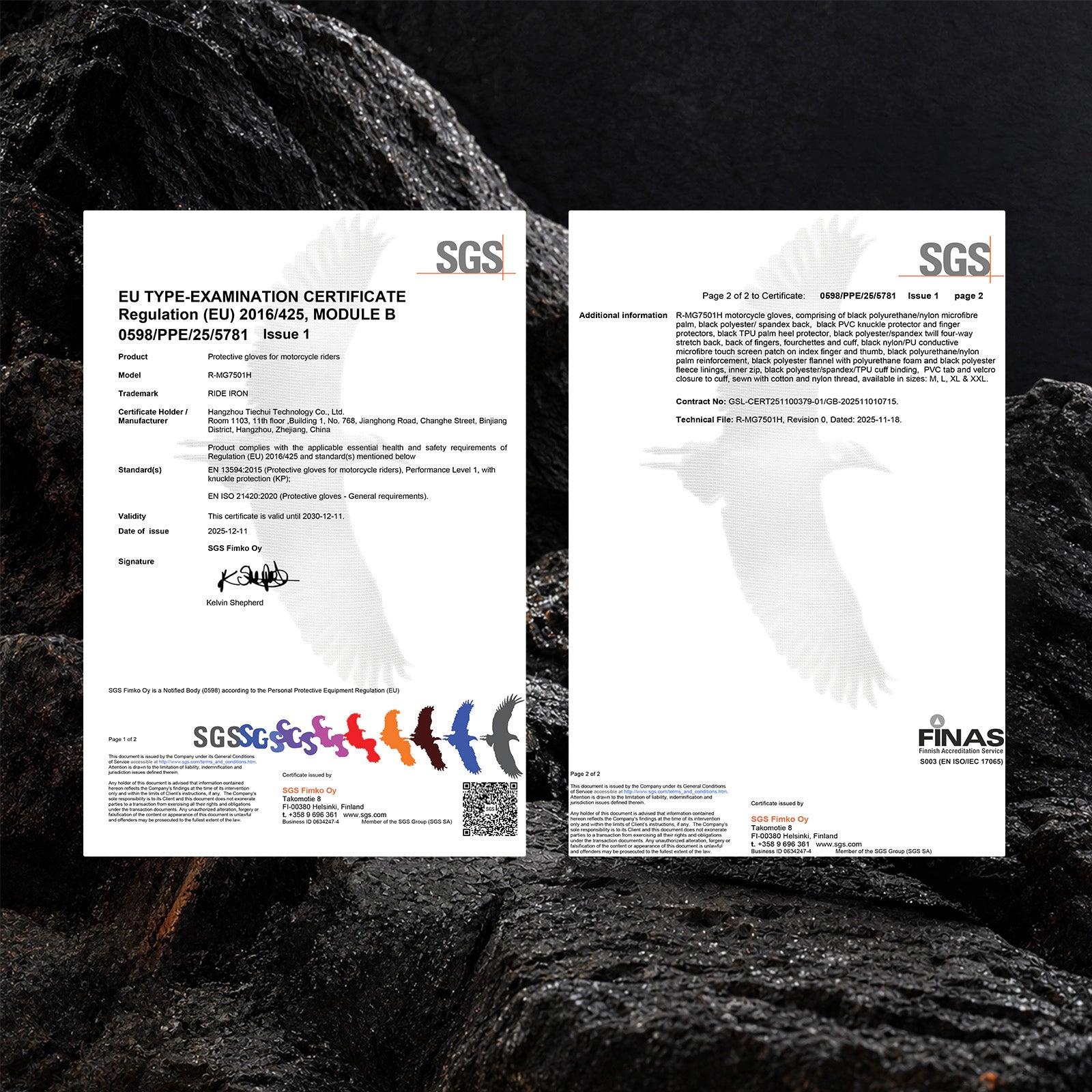 RIDEIRON CE certification