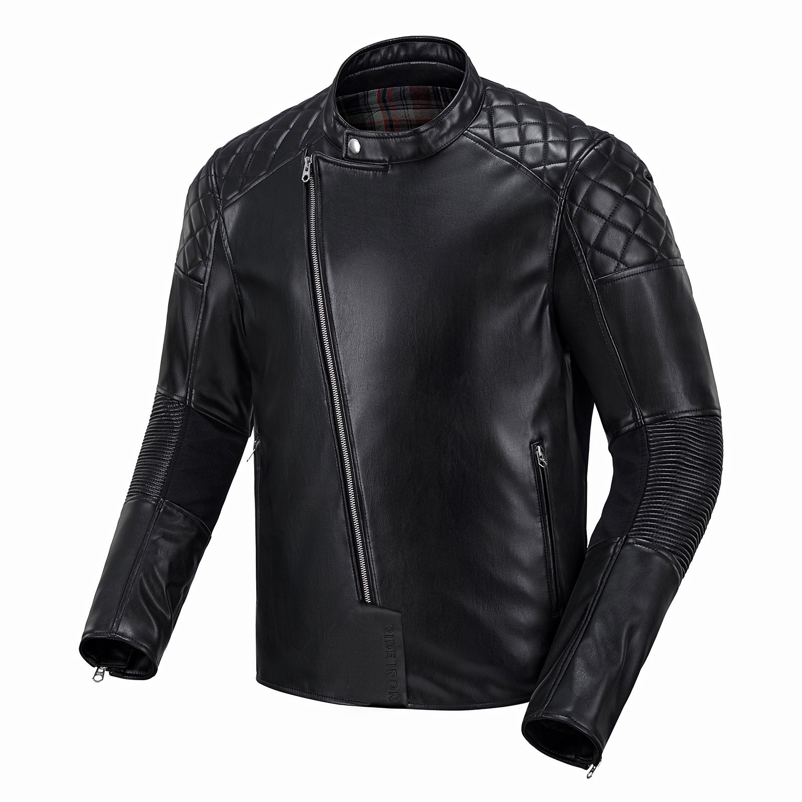 RIDEIRON Classic PU Leather Breathable Protective Riding Jacket