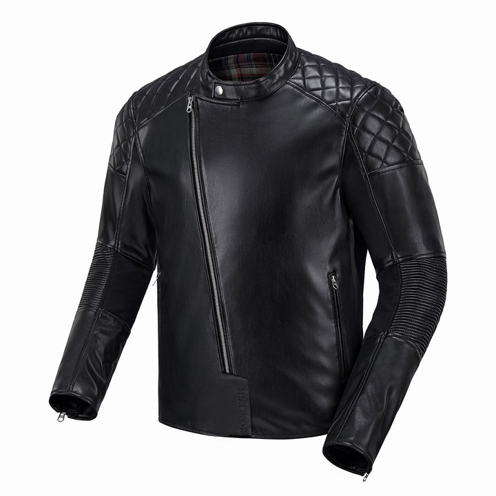 Classic PU Leather Breathable Protective Riding Jacket