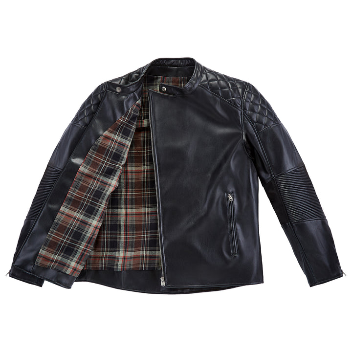 Classic PU Leather Breathable Protective Riding Jacket