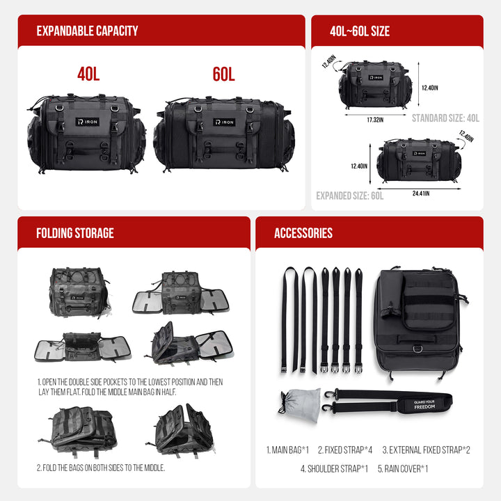 motorcycle tail bag