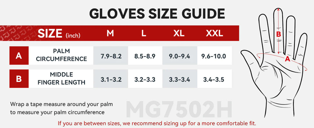 RIDEIRON Winter Classic Waterproof Rechargeable Heated Motorcycle Gloves | MG7502H