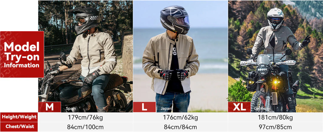 Giacca moto in mesh primavera-estate RIDEIRON | MJ5007
