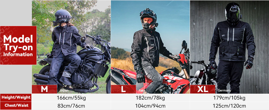 RIDEIRON Casual Mesh Breathable Motorcycle Protective Riding Jacket |  MJ5511