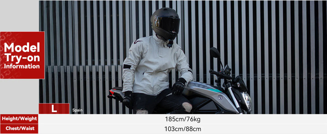 RIDEIRON All-season Stand Collar Motorcycle Protective Riding Jacket | MJ5518