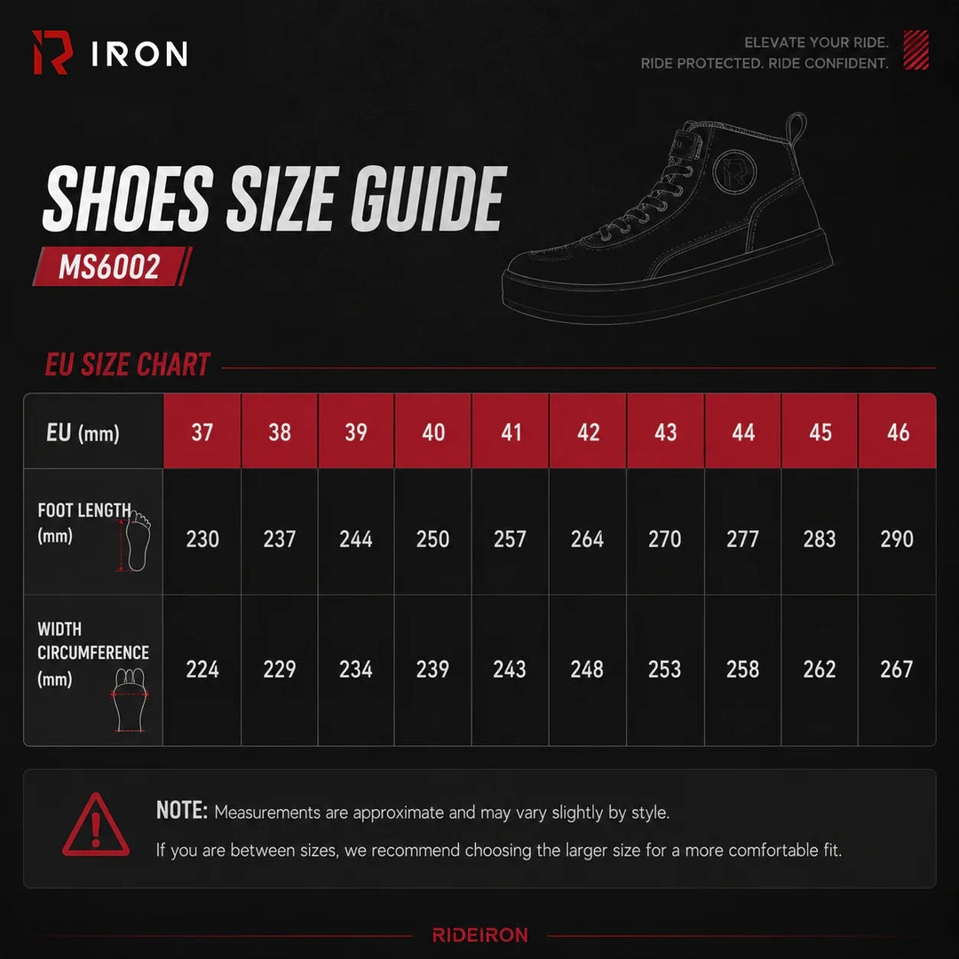 RIDEIRON Street Height Increasing Motorcycle Riding Shoes | MS6002