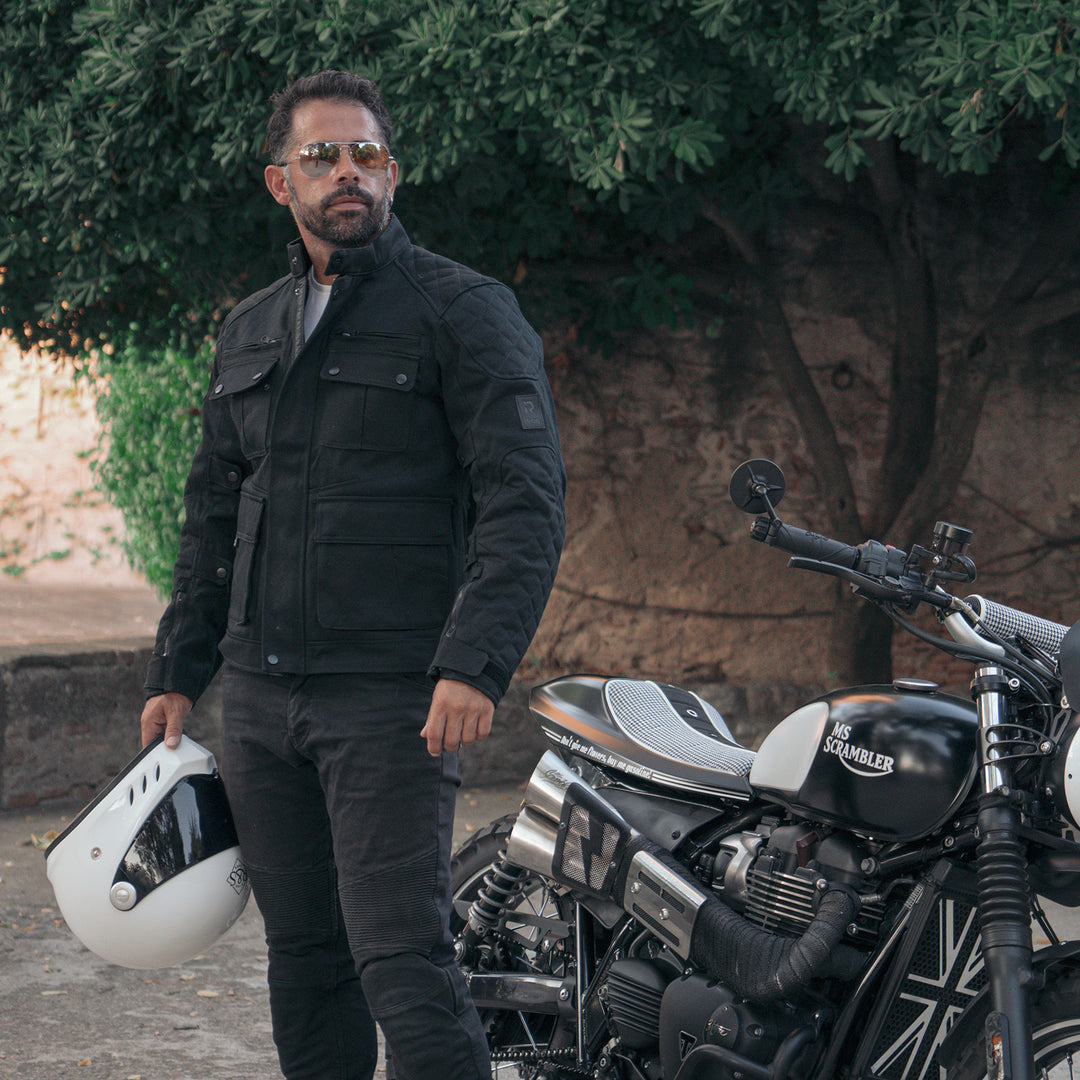 Men's Abrasion Resistant Motorcycle Riding Jacket