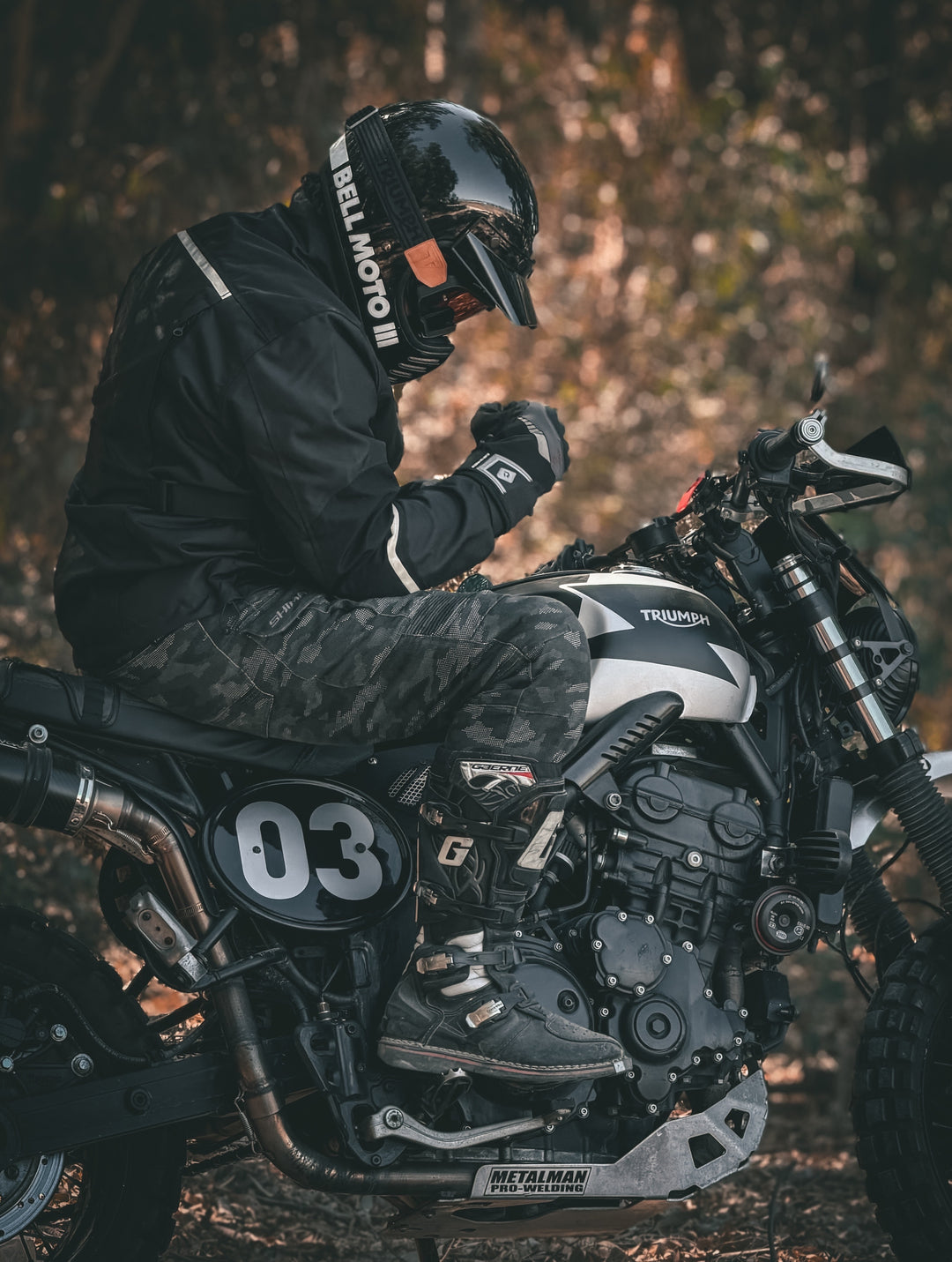 Men's CE2 Armored Long Riding Jacket