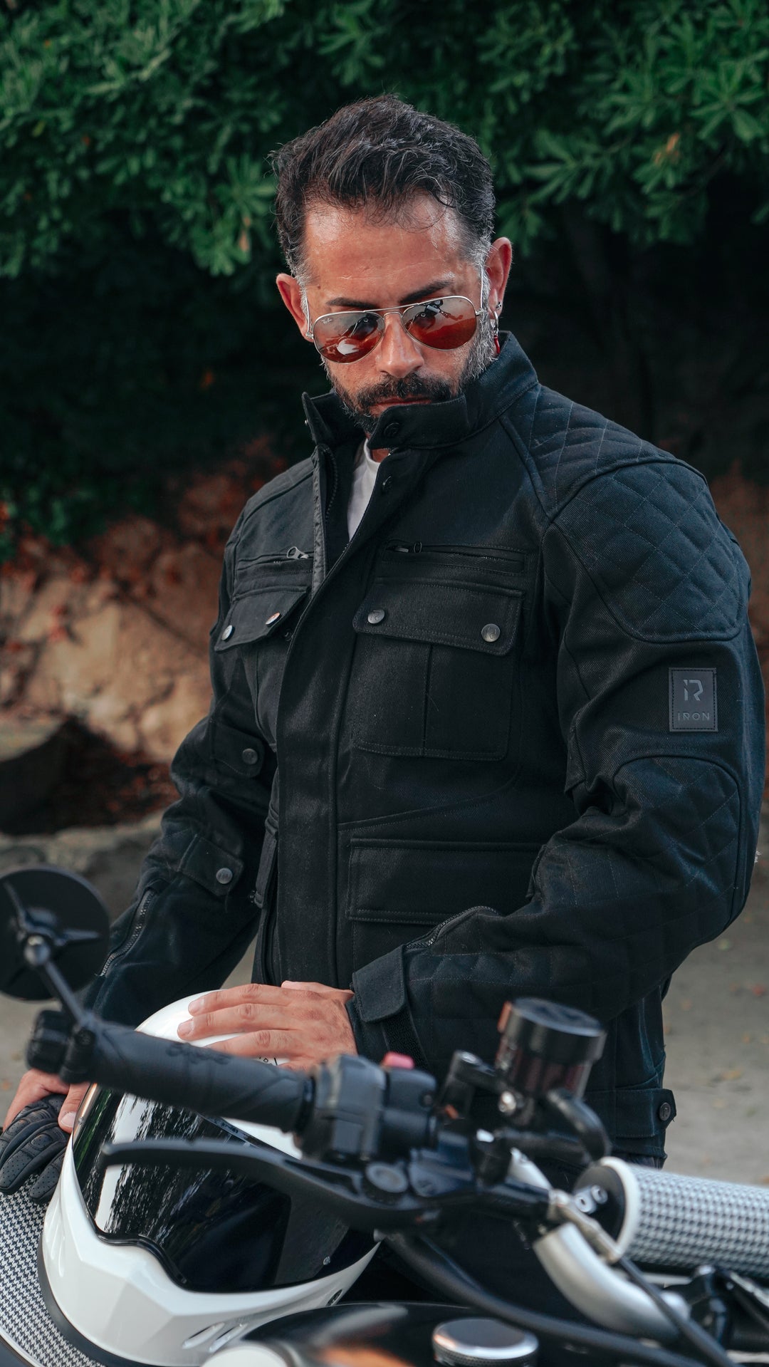 Men's Classic Vintage Motorcycle Protective Jacket