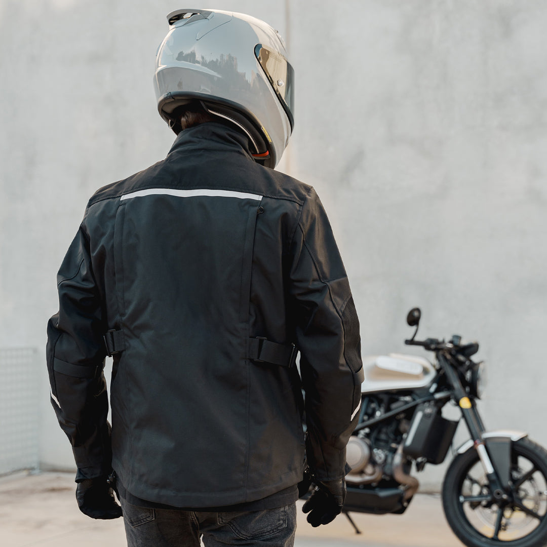 Men's Motorcycle Jacket With Removable Quilted Liner