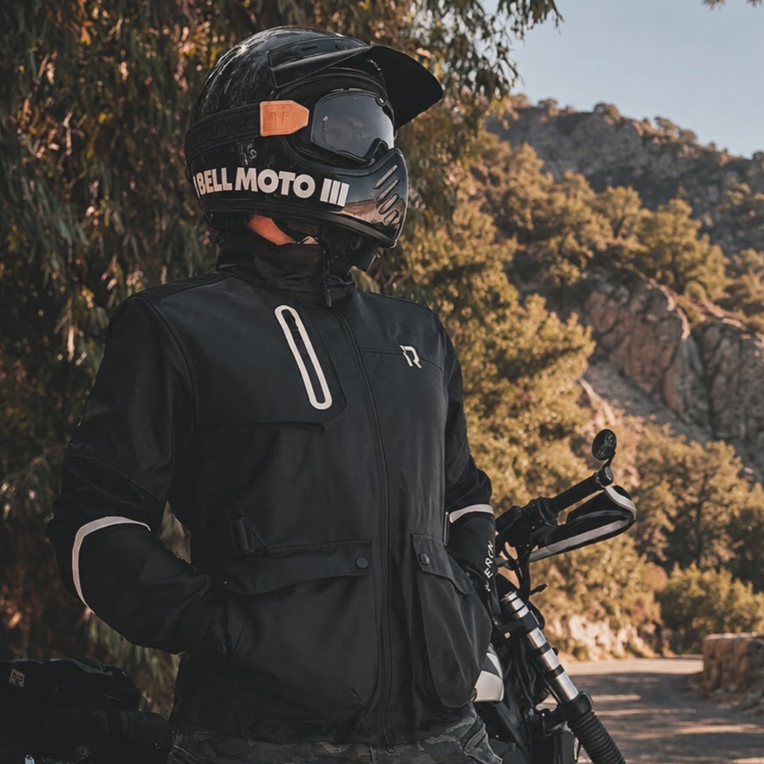 Men's Stand Collar Motorcycle Protective Jacket