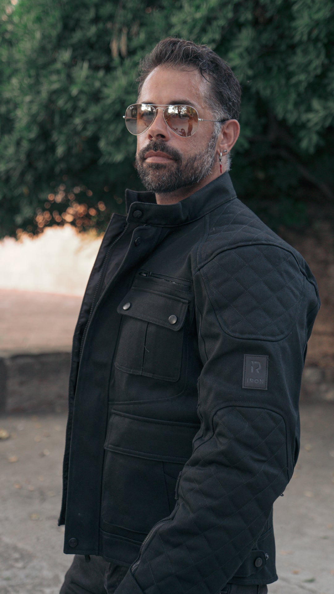 Men's Vintage Armored Motorcycle Riding Jacket