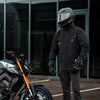 Men‘s black protective motorcycle jacket