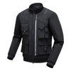 Mens armored motorcycle jacket with removable liner