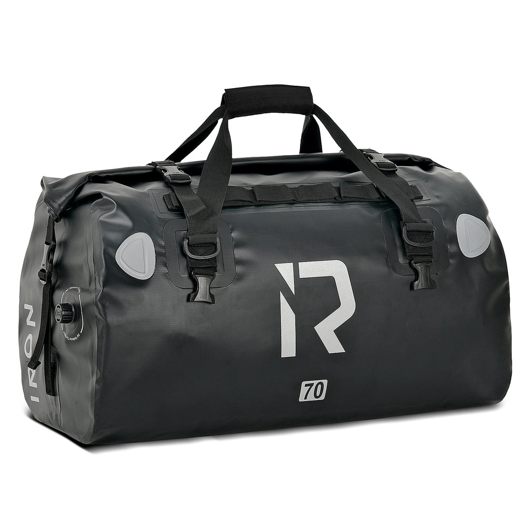 Motorcycle waterproof large capacity black travel tail bag