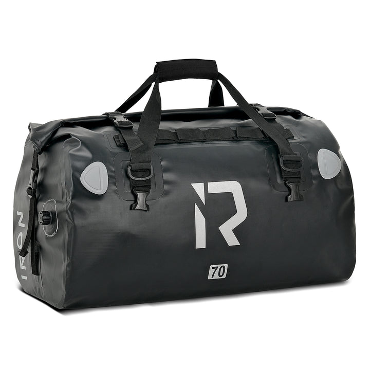 Motorcycle waterproof large capacity black travel tail bag
