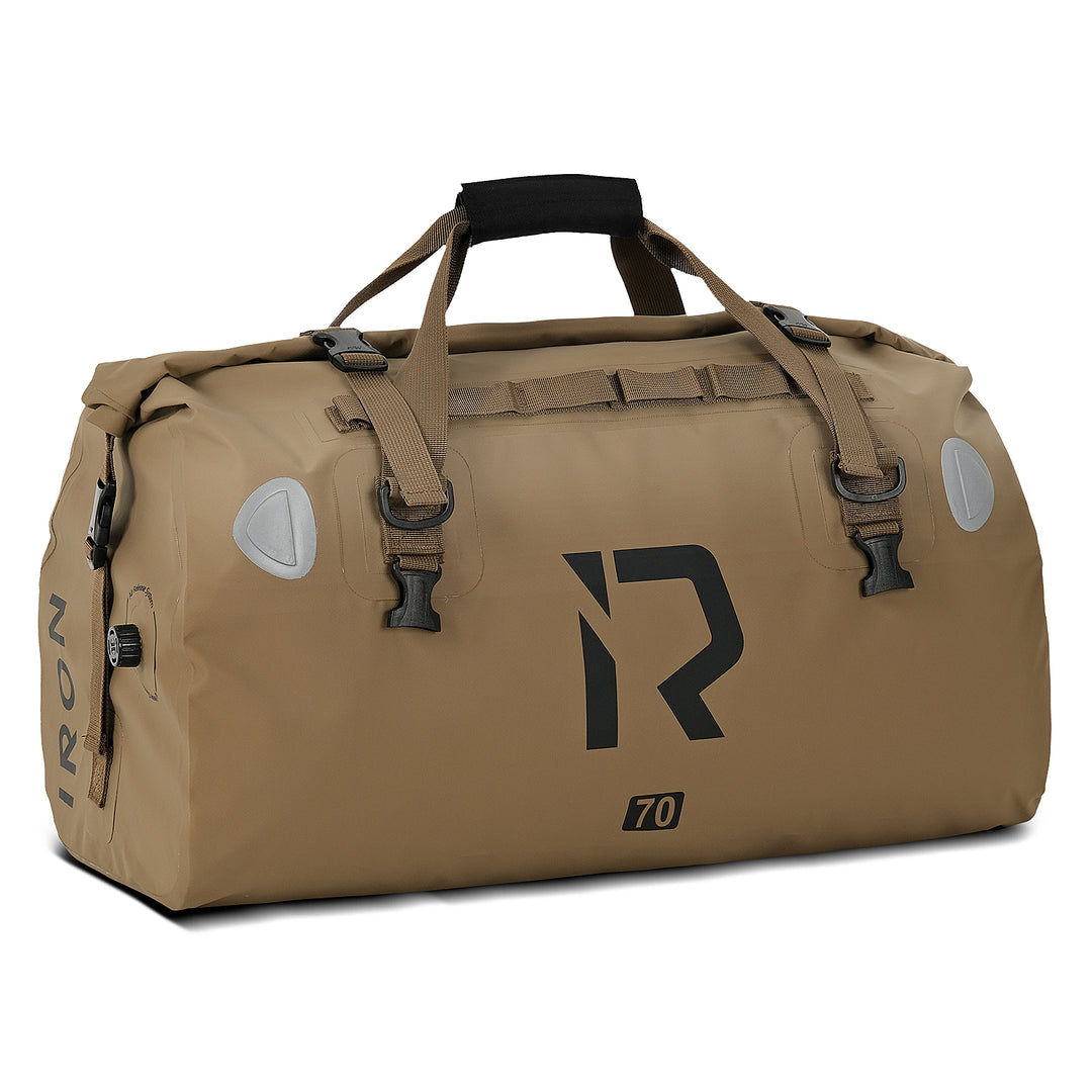 Motorcycle waterproof large capacity brown travel tail bag