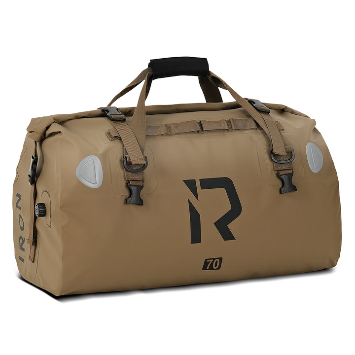 Motorcycle waterproof large capacity brown travel tail bag