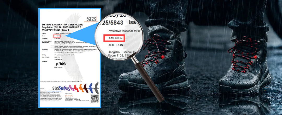 RIDEIRON Waterproof Sport Touring Adventure Motorcycle Riding Boots | MS6005