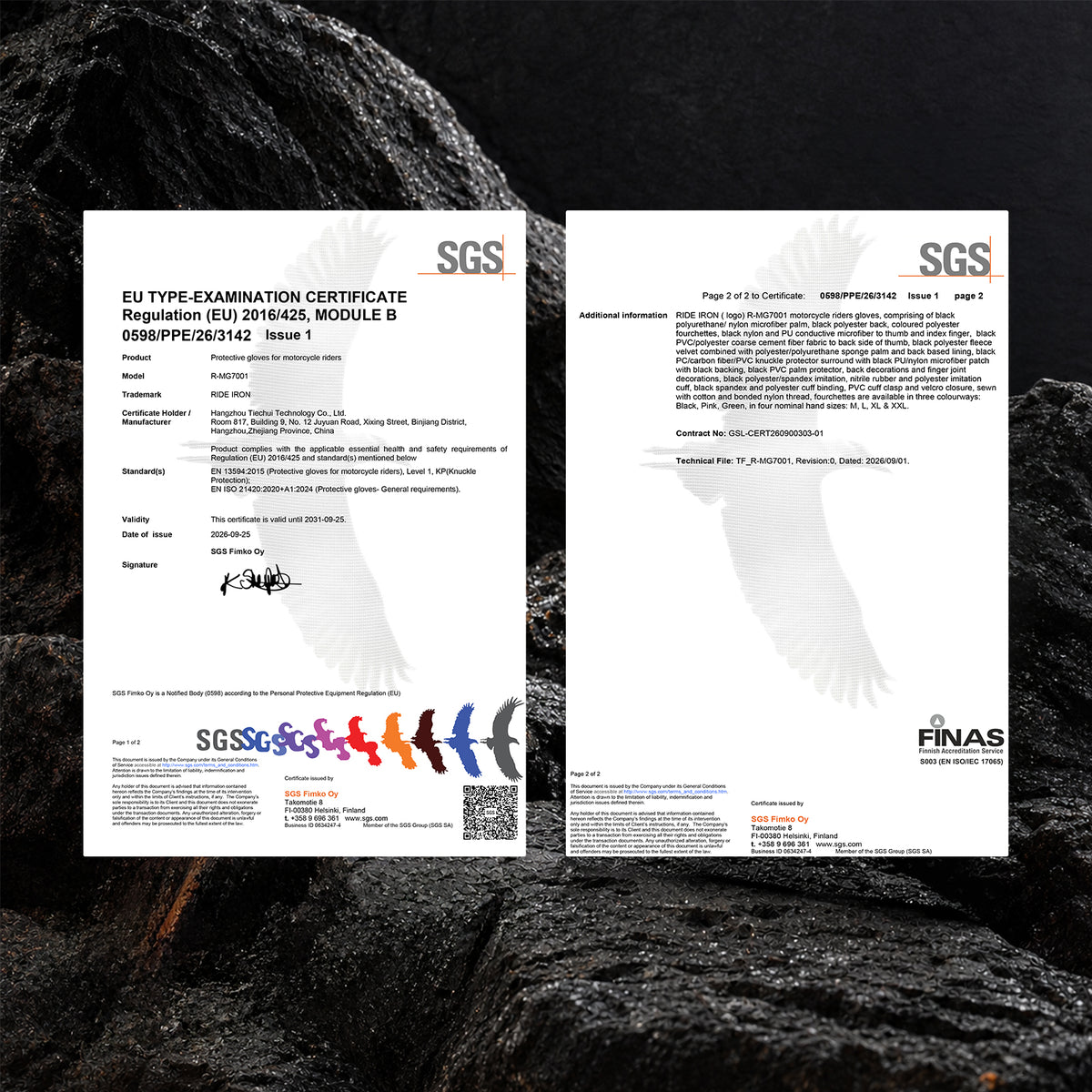 RIDEIRON CE certification