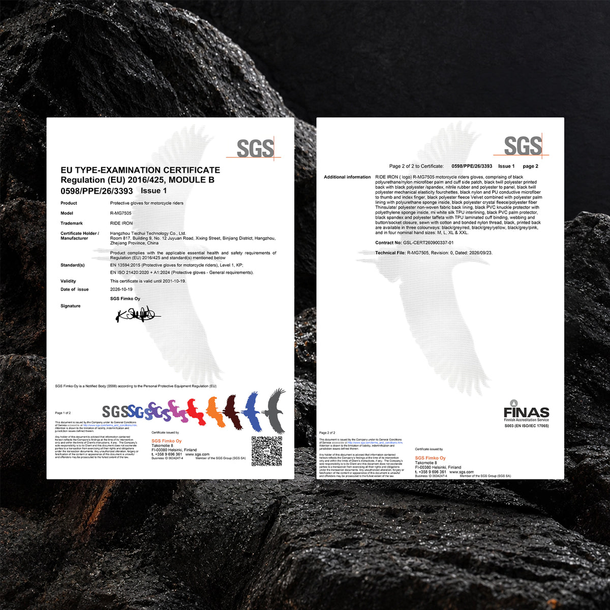 RIDEIRON CE certification