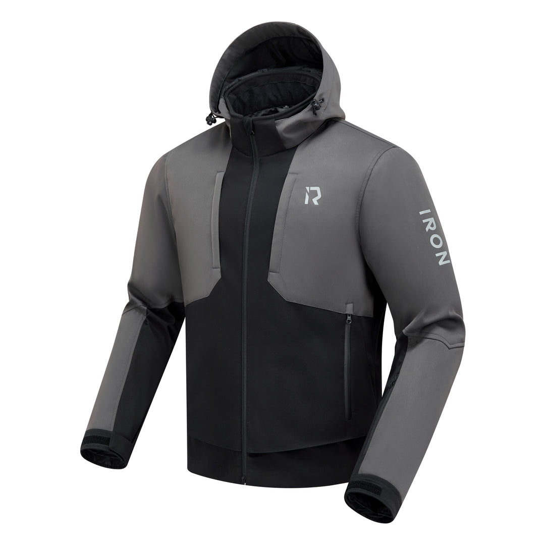  Casual Windproof Hooded Protective Riding Jacket