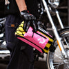 RIDEIRONPinkYellowMotorcyclewaistbag