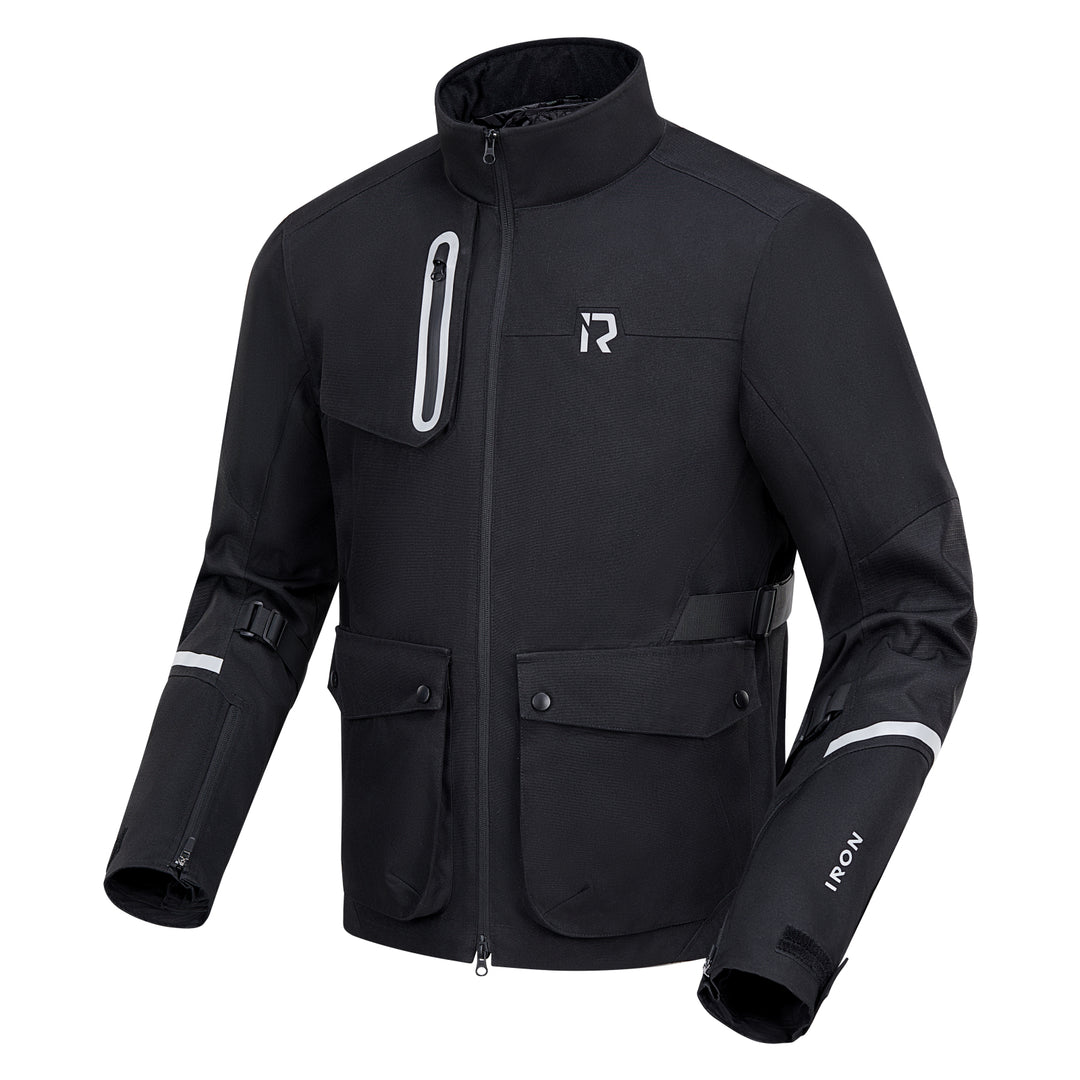 RIDEIRON Stand Collar Protective Long Riding Jacket