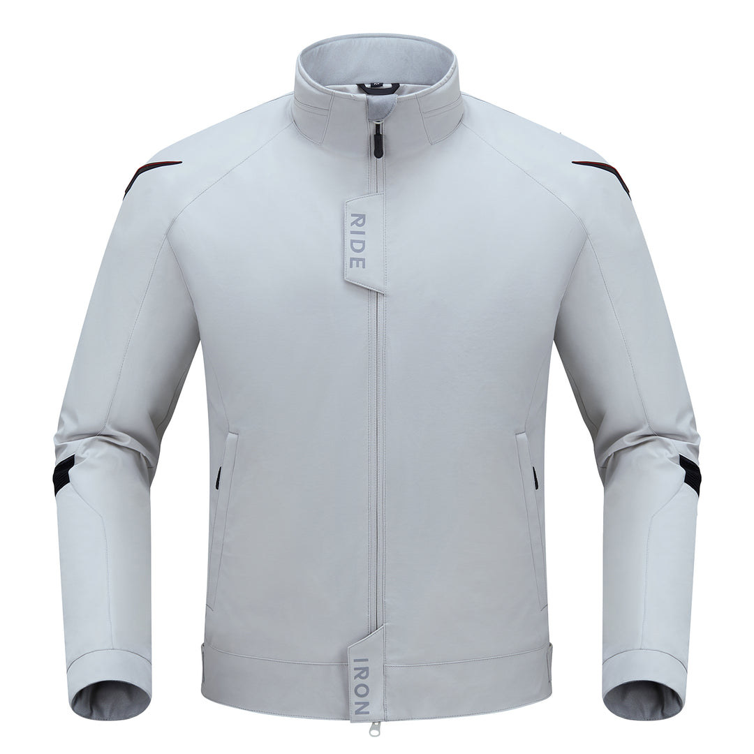 RIDEIRON All-season white motorcycle jacket