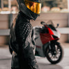 RIDEIRON Classic PU Leather Breathable Protective Riding Jacket