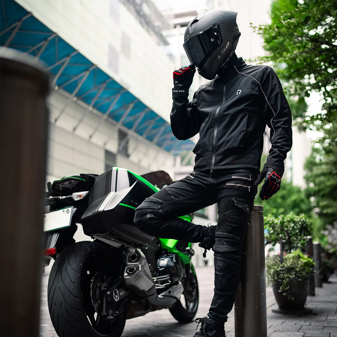 Stylish casual motorcycle jacket for men