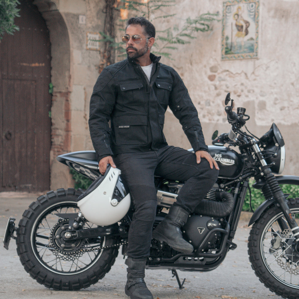 Vintage Armored Motorcycle Jacket For Daily Commuting