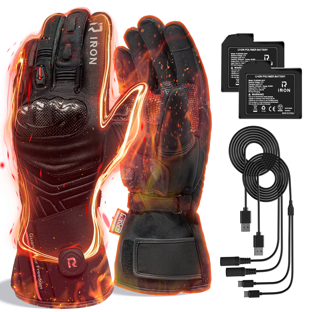 Winter Heated Motorcycle Gloves For Men