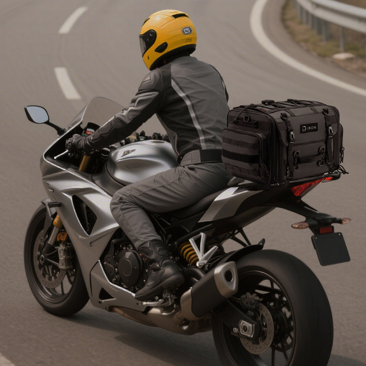expandable motorcycle tail bag