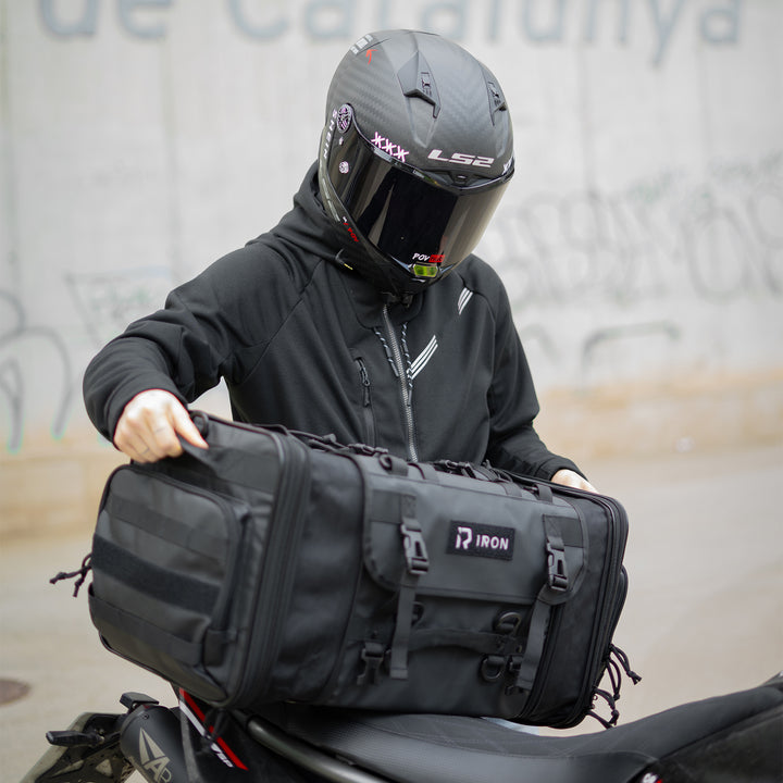 expandable motorcycle tail luggage