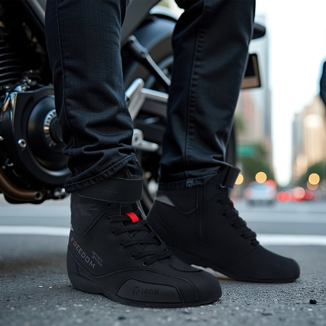 RIDEIRON Street Racing Motorcycle Riding Boots
