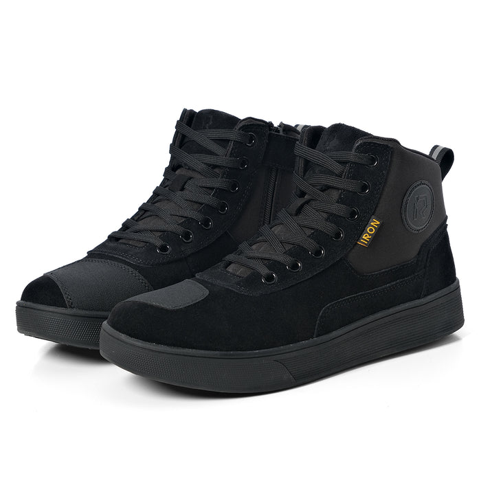 RIDEIRON Street Leder Anti-Rutsch Motorradstiefel | MS6002