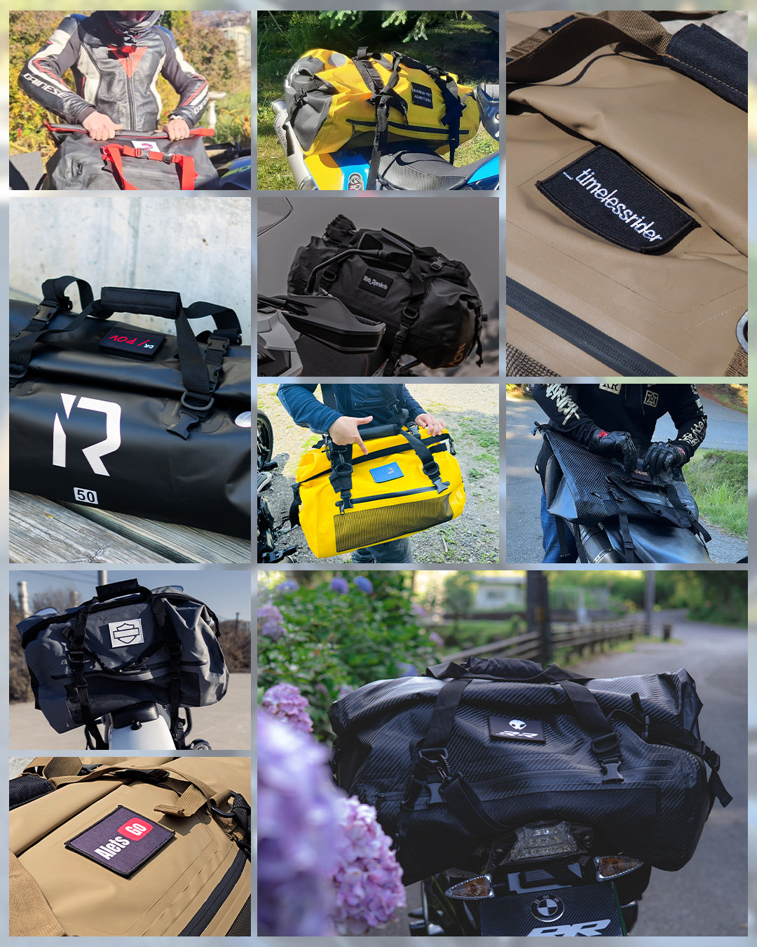 waterproof travel riding bag