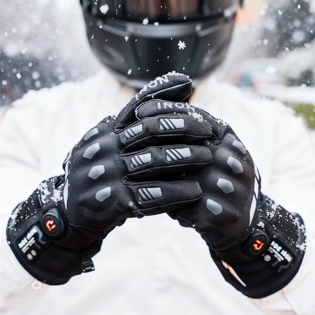 RIDEIRON Winter Waterproof Rechargeable Intelligent  Heated Motorcycle Gloves | MG7502H
